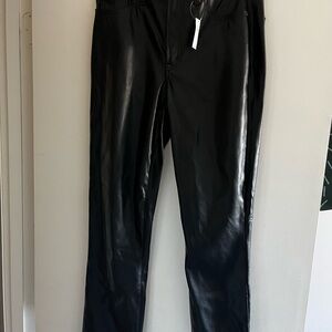 Chic Black Leather Pants